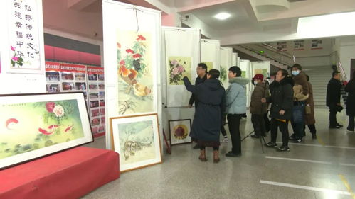我們的節日 春節丨孟村舉辦迎新春工筆畫作品展 承辦展覽展示